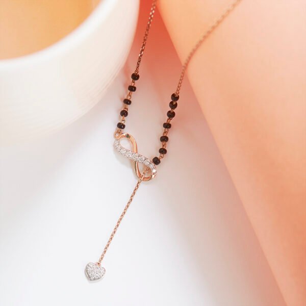 Esme Infinity Lariat Diamond Mangalsutra - Image 6
