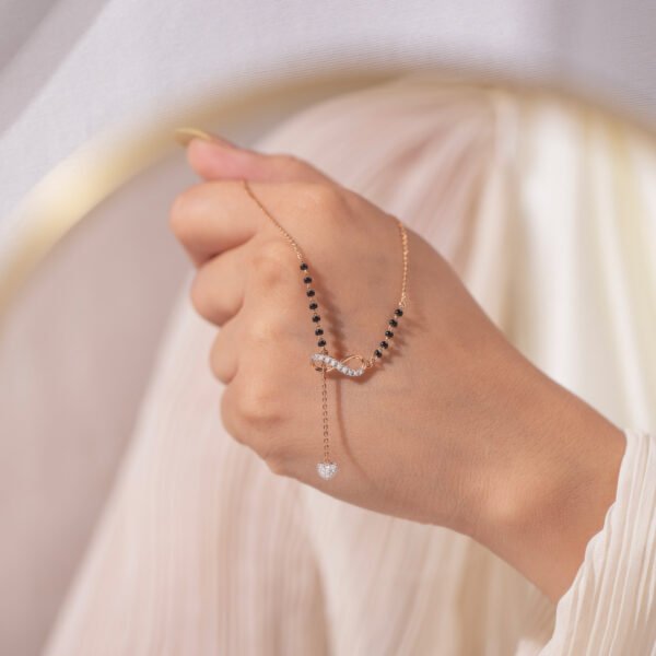 Esme Infinity Lariat Diamond Mangalsutra - Image 4