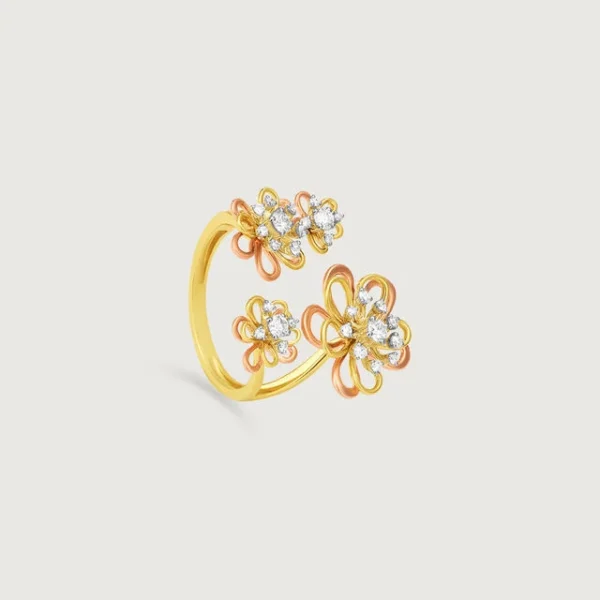 Forget Me Not Floral Diamond Ring - Image 4